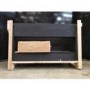 IMPERFECT - Black 39inch Inset Gas Media Wall Fireplace - Sirocco Fires Lux 1000