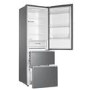 Refurbished Haier HTR3619FNMP Freestanding 345 Litre 70/30 Fridge Freezer Stainless Steel