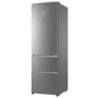 Refurbished Haier HTR3619FNMP Freestanding 345 Litre 70/30 Fridge Freezer Stainless Steel