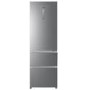 Refurbished Haier HTR3619FNMP Freestanding 345 Litre 70/30 Fridge Freezer Stainless Steel