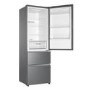 Refurbished Haier HTR3619FNMP Freestanding 345 Litre 70/30 Fridge Freezer Stainless Steel