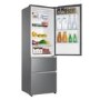 Refurbished Haier HTR3619FNMP Freestanding 345 Litre 70/30 Fridge Freezer Stainless Steel