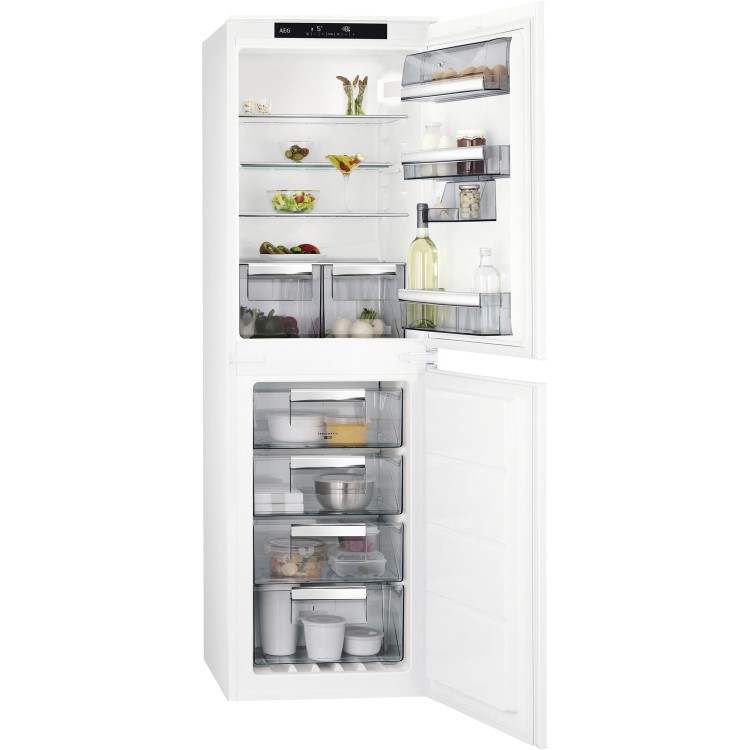 Refurbished AEG SCE818F6NS Integrated 253 Litre 50/50 Fridge Freezer