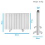 Refurbished 2000W Smart Low Energy Aluminium Designer Radiator - Wall Mountable& Bathroom Safe