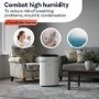 Refurbished electriQ 20L Low-Energy Quiet Laundry Dehumidifier with HEPA UV Air Purifier