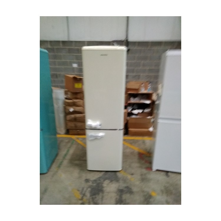 Refurbished electriQ EQ6040RETROCREAMVE Freestanding 244 Litre 60/40 Retro Fridge Freezer Cream