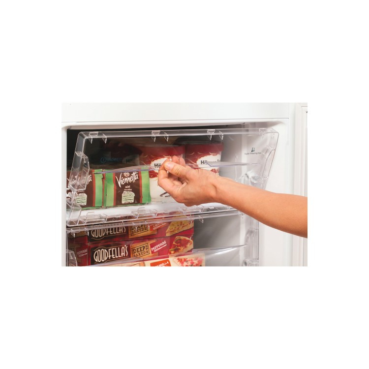 Refurbished Indesit IBD5515W1 Freestanding 208 Litre 60/40 Fridge Freezer White