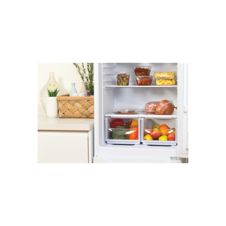 Refurbished Indesit IBD5515W1 Freestanding 208 Litre 60/40 Fridge Freezer White