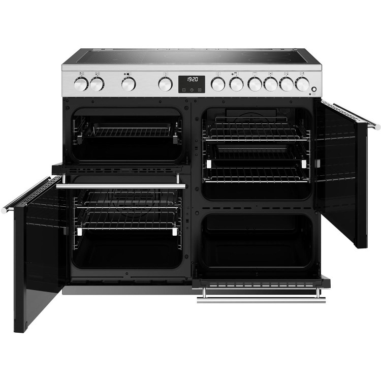 Refurbished Stoves Precision Deluxe D1000Ei 100cm Electric Range Cooker Stainless Steel