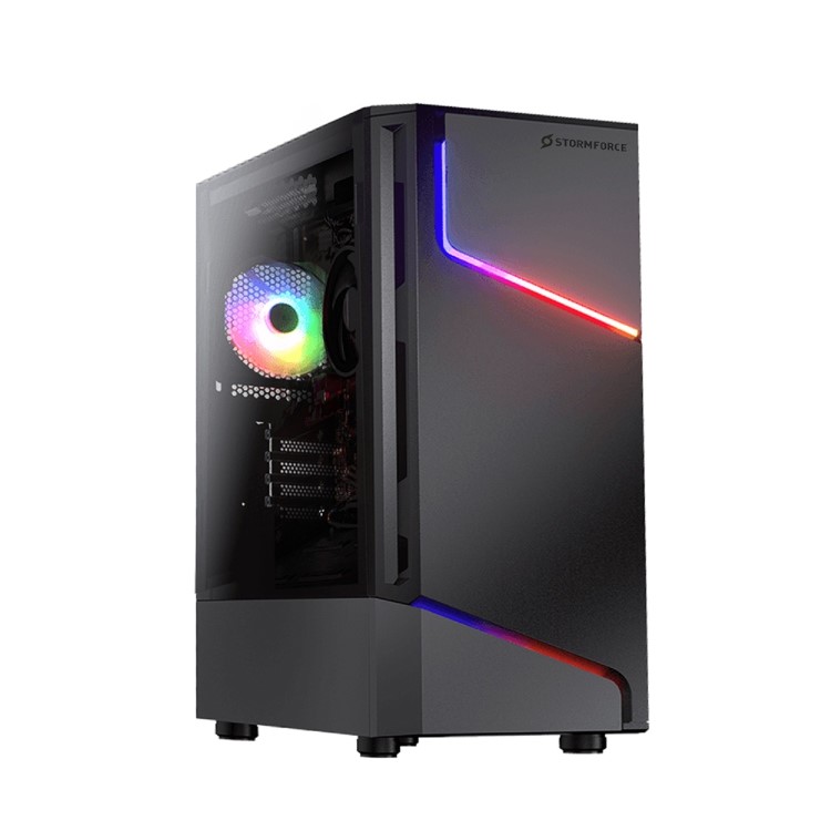 StormForce Onyx Core i5-12400F 16GB 1TB RTX 3050 Windows 11 Gaming Desktop