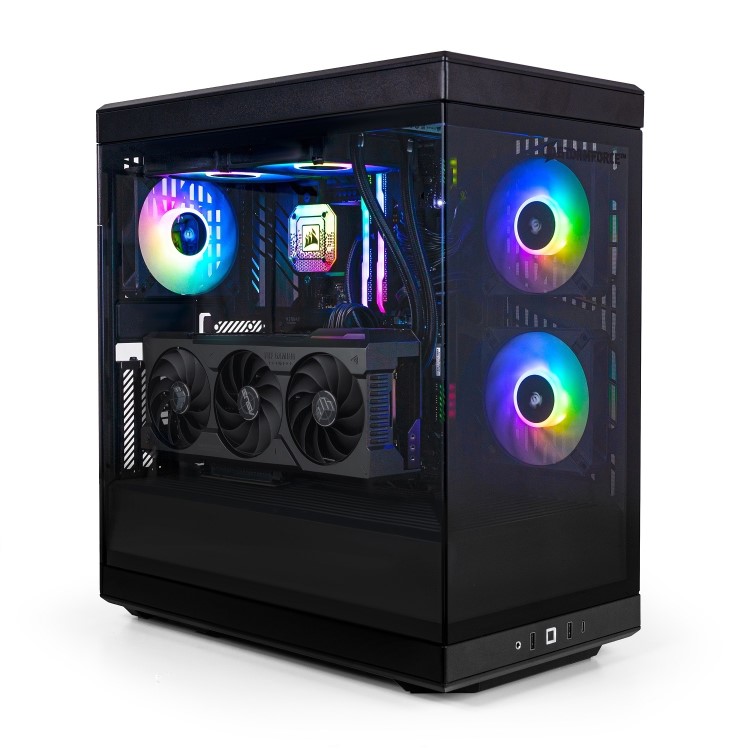 Refurbished StormForce Hyte Y40 Core i7-14700KF 32GB 2TB RTX 4070Ti Super Windows 11 Gaming PC