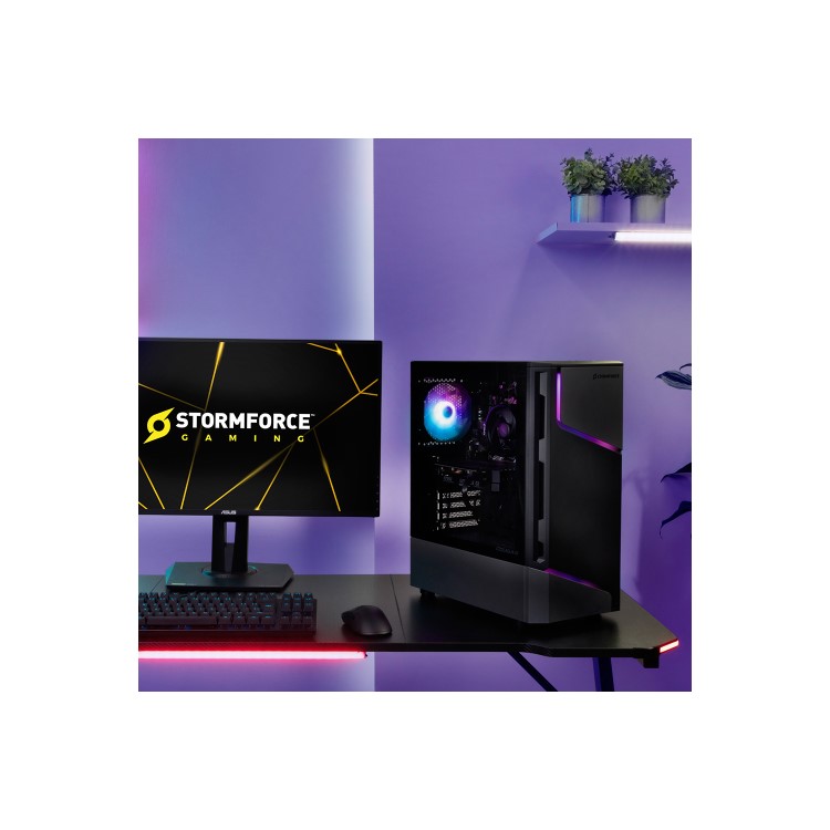 StormForce Onyx Ryzen 5 5500 16GB RAM 1TB SSD RTX 4060 Windows 11 Gaming PC