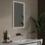 GRADE A1 - Rectangular LED Bathroom Mirror with Demister 400 x 700mm- HiB Air 40 