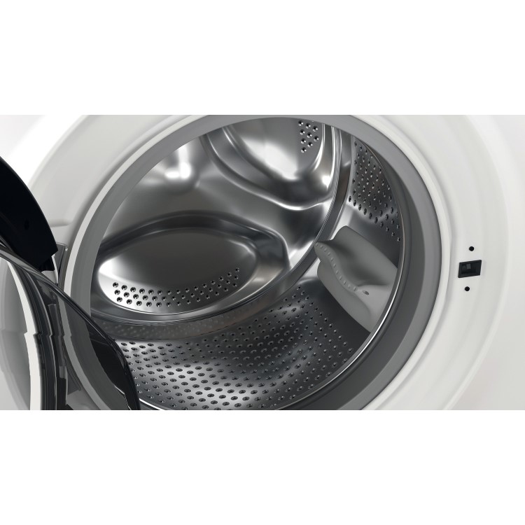 Refurbished Hotpoint Anti-Stain NSWM743UWUKN Freestanding 7KG 1400 Spin Washing Machine White