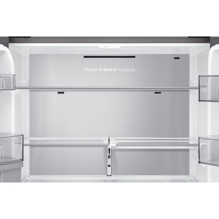 Samsung 647 Litre Four Door American Fridge Freezer With Beverage Centre  - Refined Inox