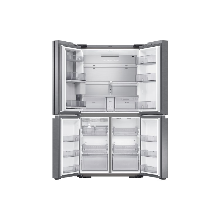 Samsung 647 Litre Four Door American Fridge Freezer With Beverage Centre  - Refined Inox