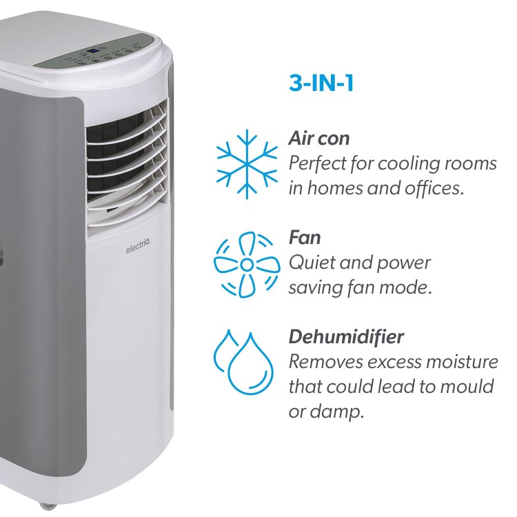 Refurbished electriQ 12000 BTU Portable Air Conditioner