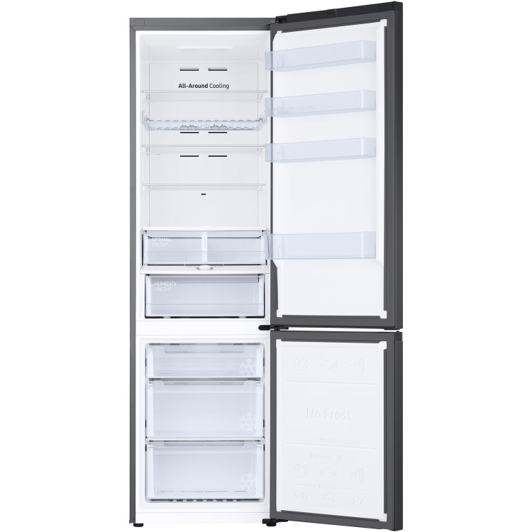 Refurbished Samsung RB38T605DB1/EU Freestanding 400 Litre 70/30 Fridge Freezer Black