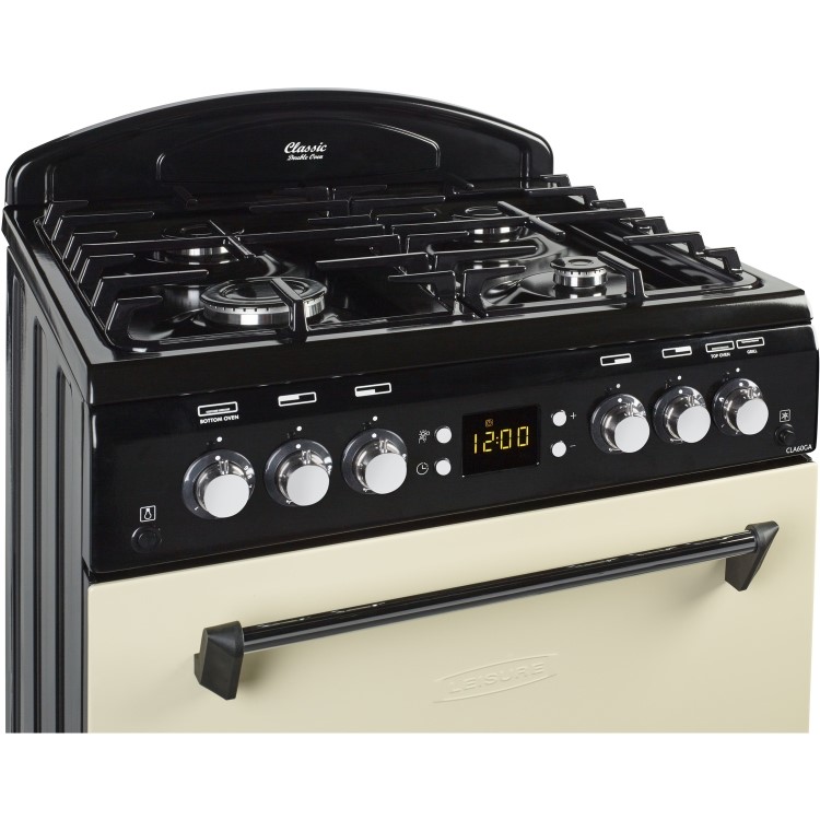 Refurbished Leisure Classic CLA60GAC 60cm Double Oven Gas Cooker Cream