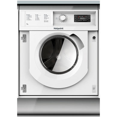 Refurbished Hotpoint BIWMHG71483UKN Integrated 7KG 1400 Spin Washing Machine White