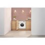 Refurbished Hotpoint Anti-stain BIWDHG75148UKN Integrated 7/5KG 1400 Spin Washer Dryer White