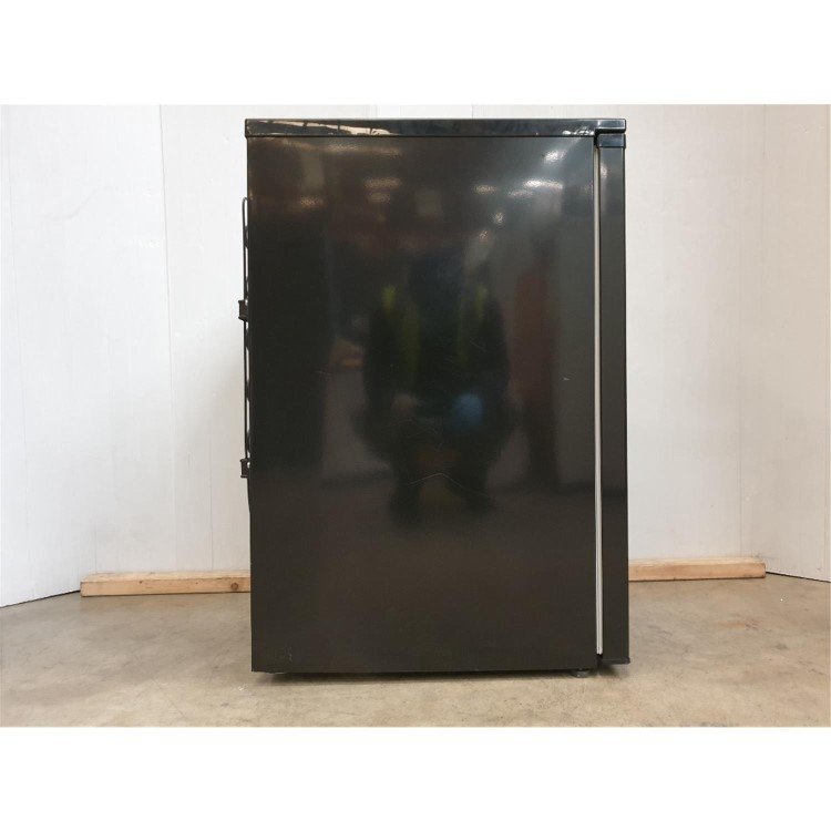 Refurbished Hotpoint H55RM1120BUK Freestanding 135 Litre Under Counter Larder Low Frost Fridge Black