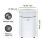 GRADE A2 - electriQ Essential 20L Quiet Anti Bacterial Laundry Dehumidifier
