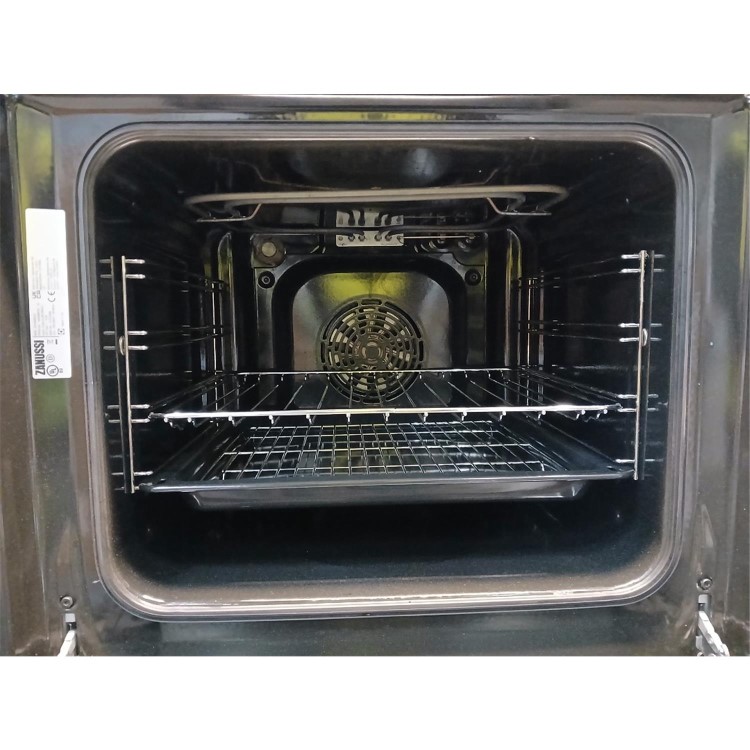 Refurbished Zanussi Series 20 ZOHNE2X2 60cm Single Built In Electric Oven Stainless Steel