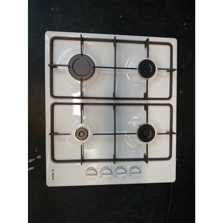 Refurbished Bosch Series 2 PBP6B2B60 58cm 4 Burner Gas Hob White