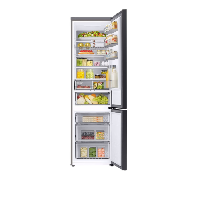 Refurbished Samsung BeSpoke RL38C776ASR 387 Litre 70/30 Freestanding Frost Free Fridge Freezer Silver