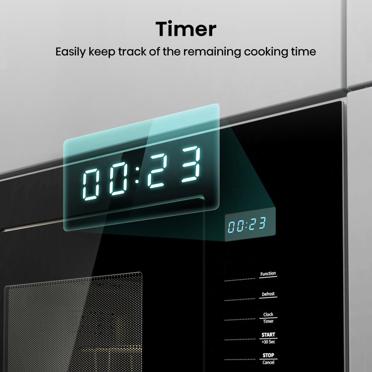 Refurbished Hisense HB25MOBX7GUK Built In 25L 900W Microwave & Grill Black