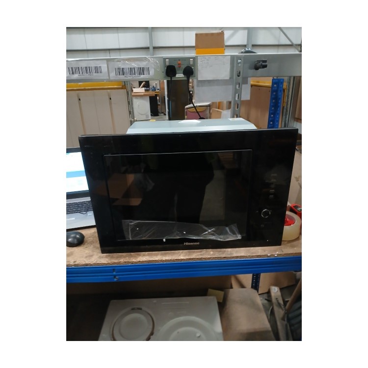 Refurbished Hisense HB25MOBX7GUK Built In 25L 900W Microwave & Grill Black