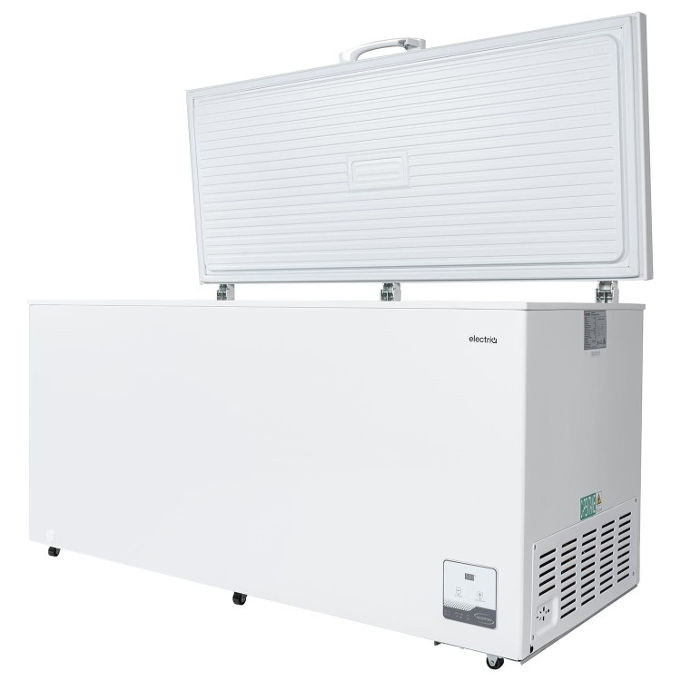 electriQ 500 Litre Chest Freezer - White