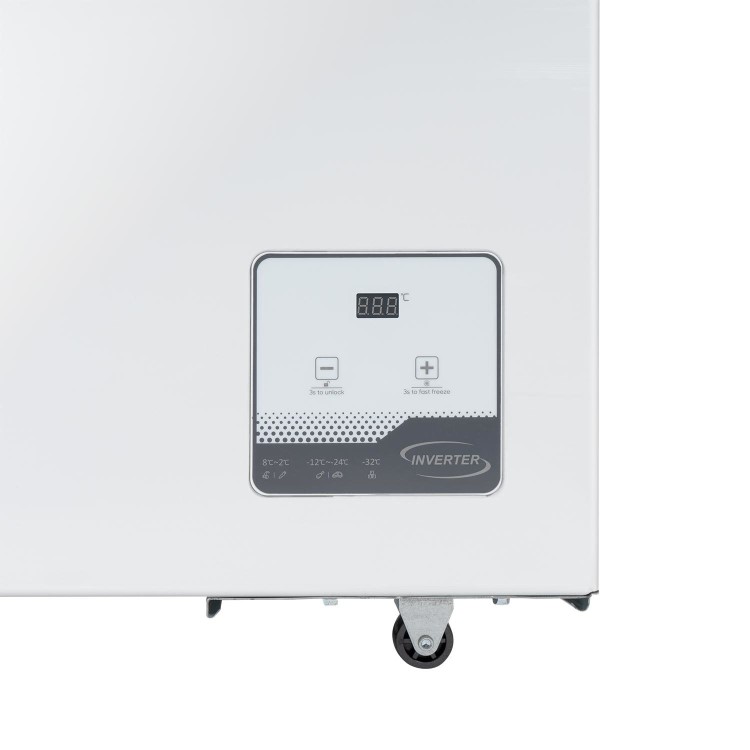 electriQ 500 Litre Chest Freezer - White