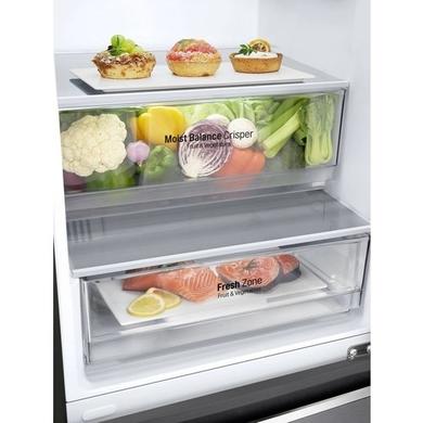 LG NatureFRESH 341 Litre 60/40 Freestanding Fridge Freezer - Dark Graphite