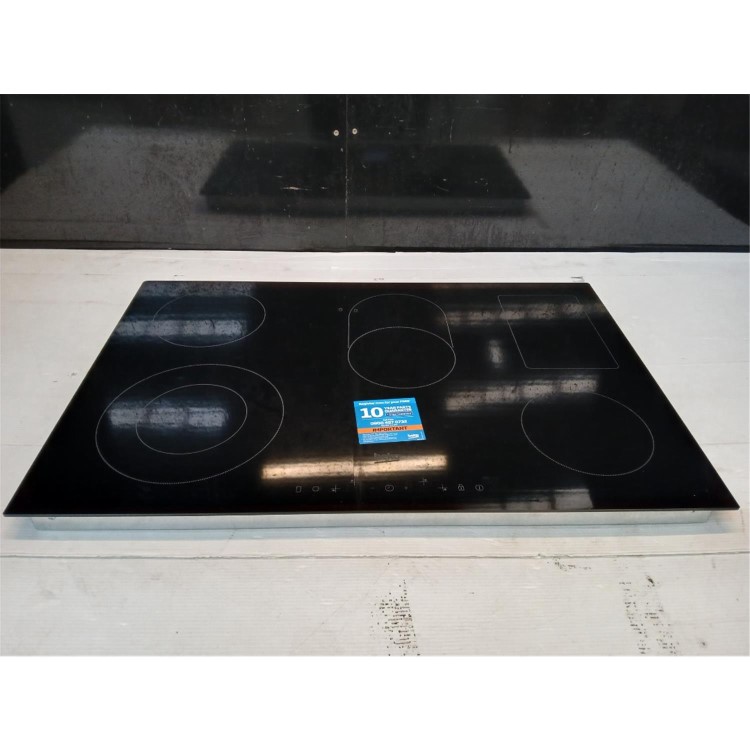 Refurbished Beko HIC85402T 77cm 5 Zone Ceramic Hob Black