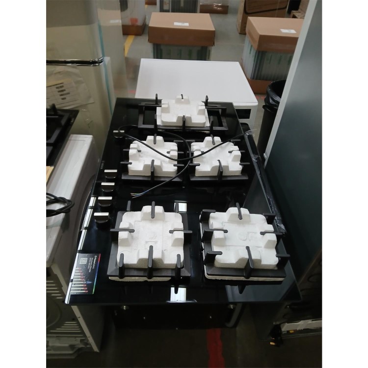 Refurbished Bosch Series 6 PPS9A6B90 90cm 5 Burner Gas Hob with Wok Burner Black