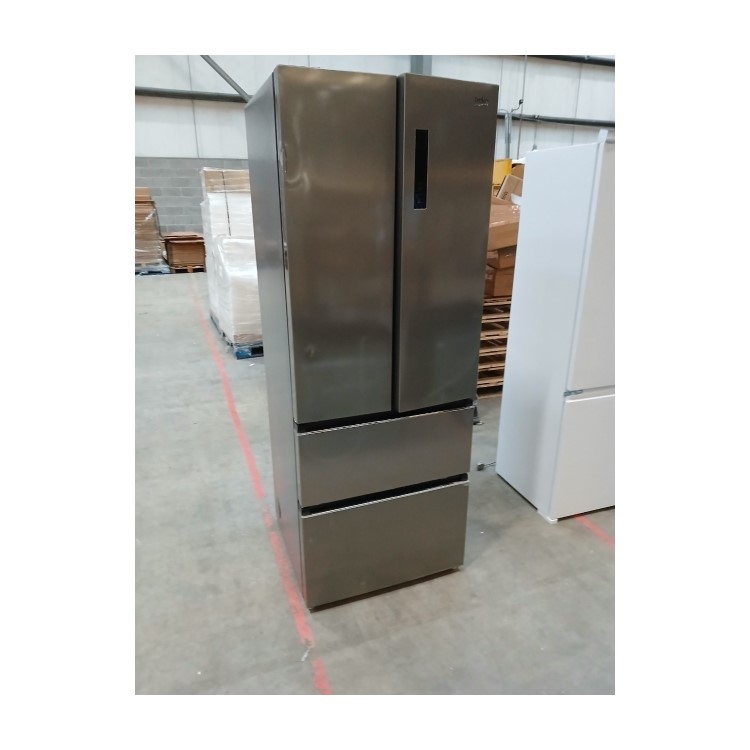 Refurbished Beko GN14790PX Freestanding 442 Litre 70/30 Frost Free American Fridge Freezer Brushed Steel