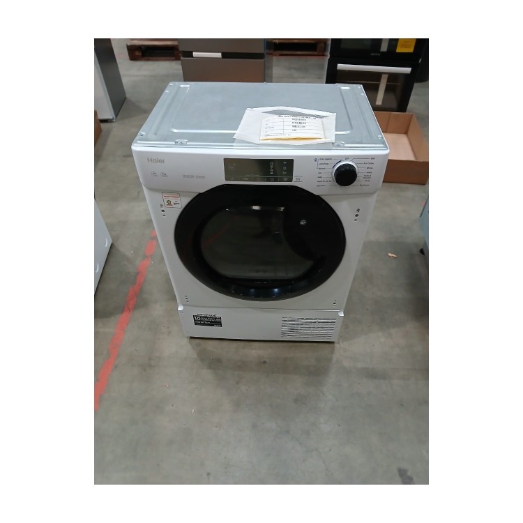 Refurbished Haier Series 4 HDBIH7A2TBEX-80 Integrated Heat Pump 7KG Tumble Dryer White