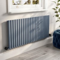 Light Grey Horizontal Smart Electric Radiator with Wi-Fi Thermostat - 2000W - H600xW1416mm - Bathroom Safe Light Grey Horizontal Smart Electric Radiator with Wi-Fi Thermostat - 2000W - H600xW1416mm - Bathroom Safe