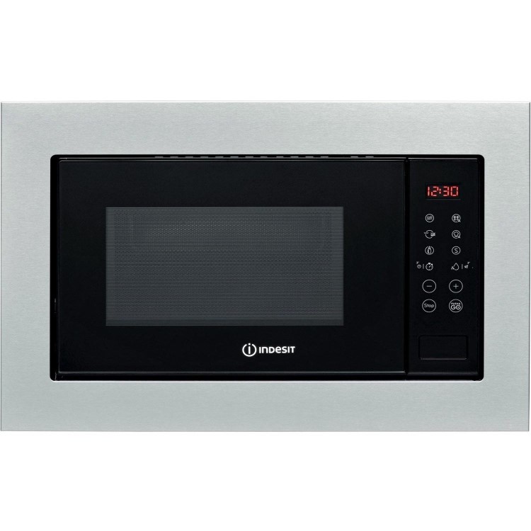 Indesit Built-In 900W Microwave with Grill - Stainless Steel