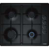 Bosch Series 2 58cm 4 Burner Gas Hob - Black Bosch Series 2 58cm 4 Burner Gas Hob - Black