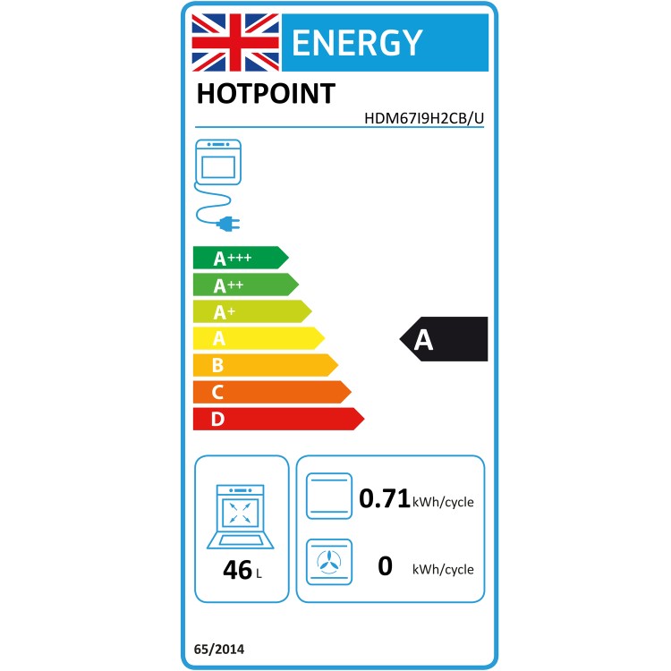 Refurbished Hotpoint HDM67I9H2CB 60cm Electric Induction Cooker Black