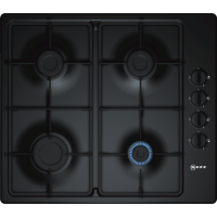 Neff N30 58cm 4 Burner Gas Hob - Black Neff N30 58cm 4 Burner Gas Hob - Black