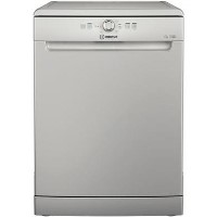 Refurbished Indesit 14 Place Freestanding Dishwasher, fast&clean, push&go, intensive program, eco, programme, Silver, E rated