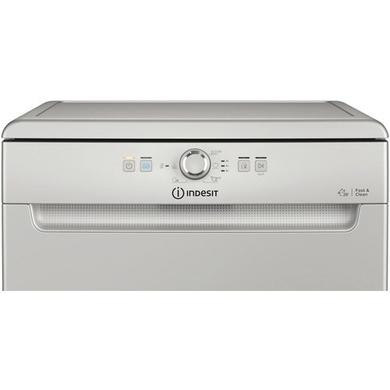 Refurbished Indesit 14 Place Freestanding Dishwasher, fast&clean, push&go, intensive program, eco, programme, Silver, E rated