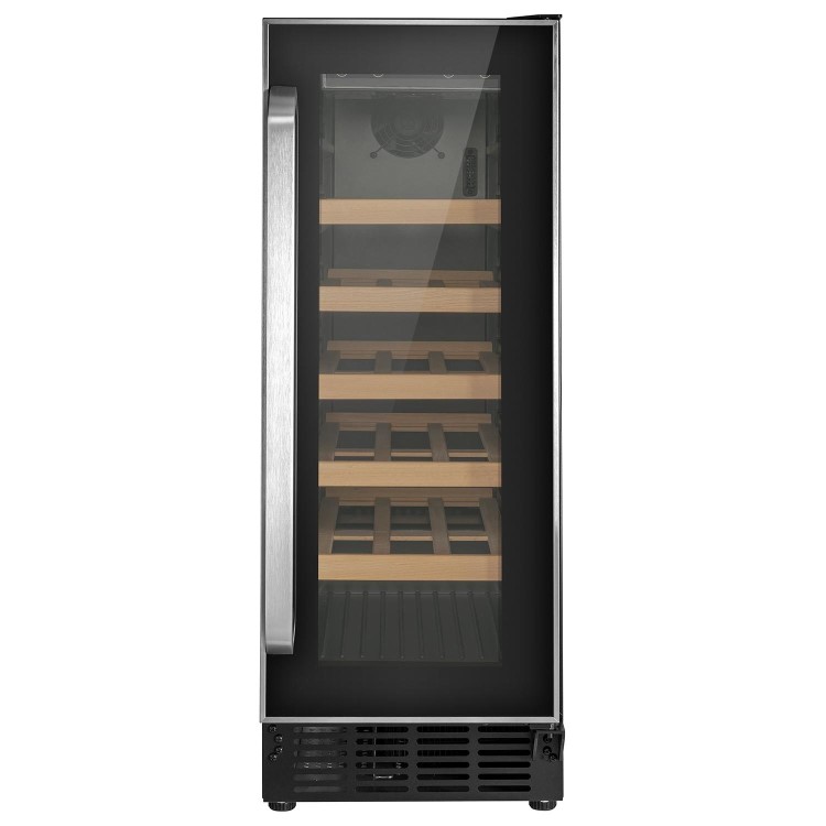 Refurbished electriQ eiQ30WINESS Freestanding 18 Bottle Under Counter Wine Cooler Stainless Steel