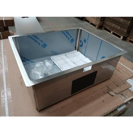 GRADE A2 - Single Bowl Undermount and Inset Chrome Stainless Steel Kitchen Sink - Enza Yara