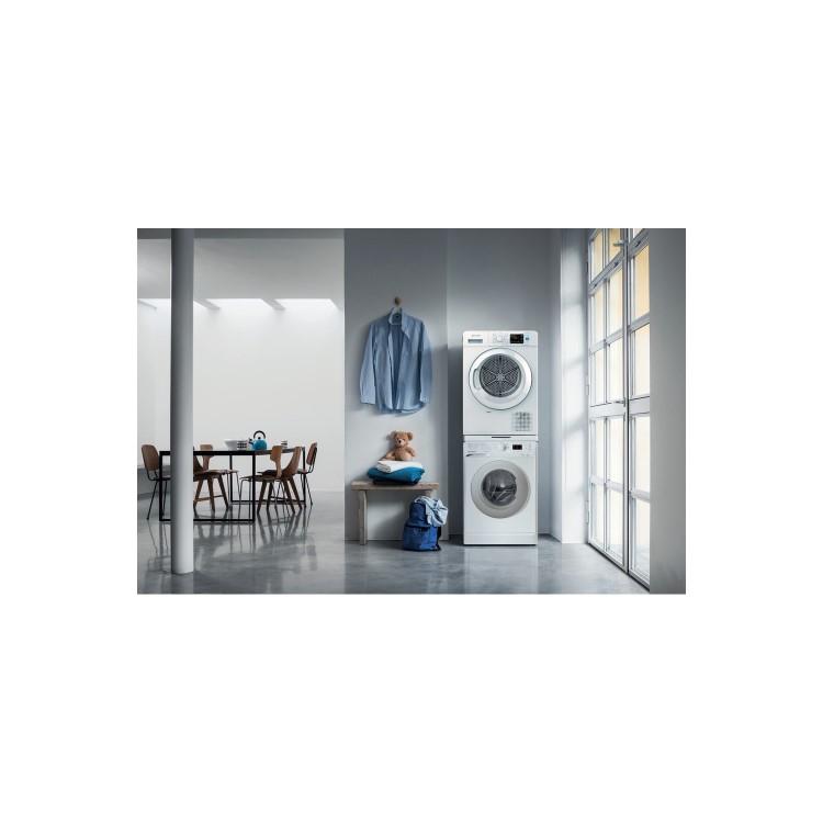Refurbished Indesit Push&Go YTM1182XUK Freestanding Heat Pump 8KG Tumble Dryer White