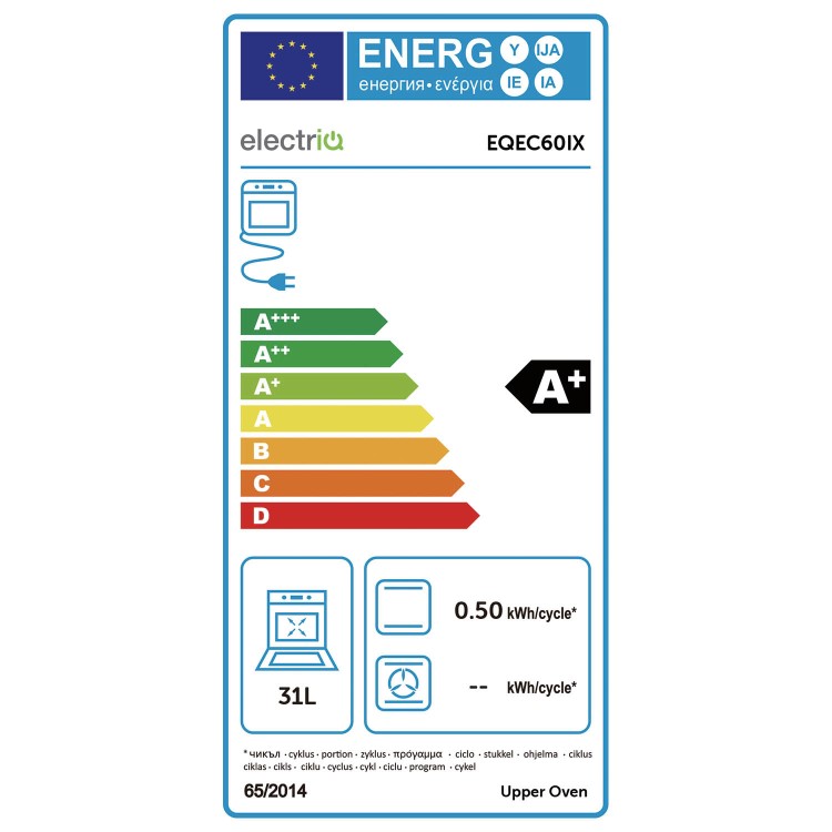 Refurbished electriQ EQEC60IX 60cm 4 Zone Hob Induction Cooker Stainless Steel